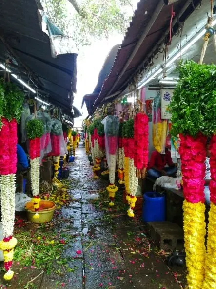 Flower garlands workshop at Sita Cultural Center, Pondicherry (photo 3)