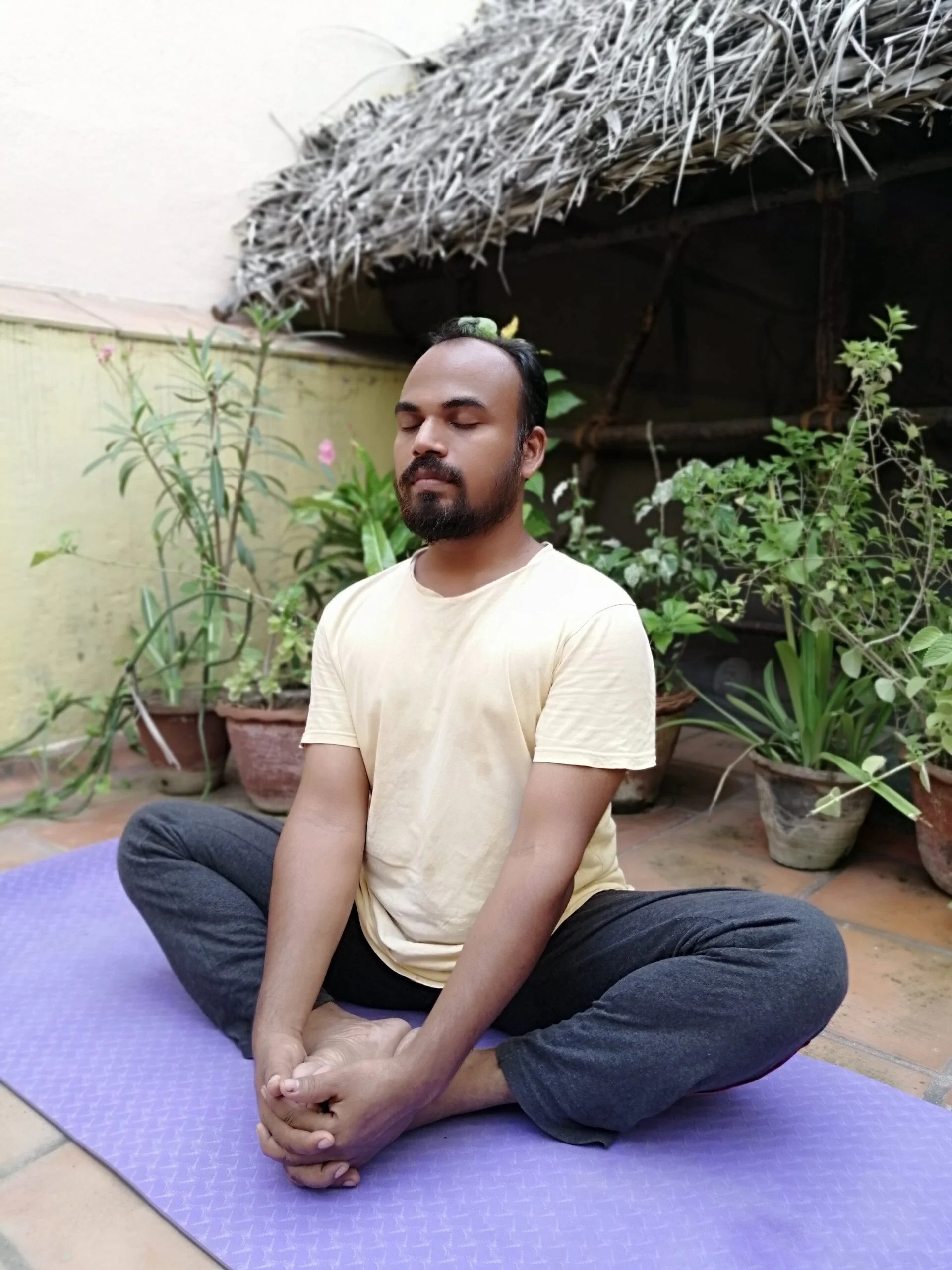 Sumesh is a yoga instructor at sita cultural center