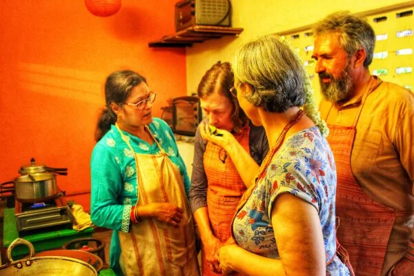 hands-on practical cooking class at Sita cultural center