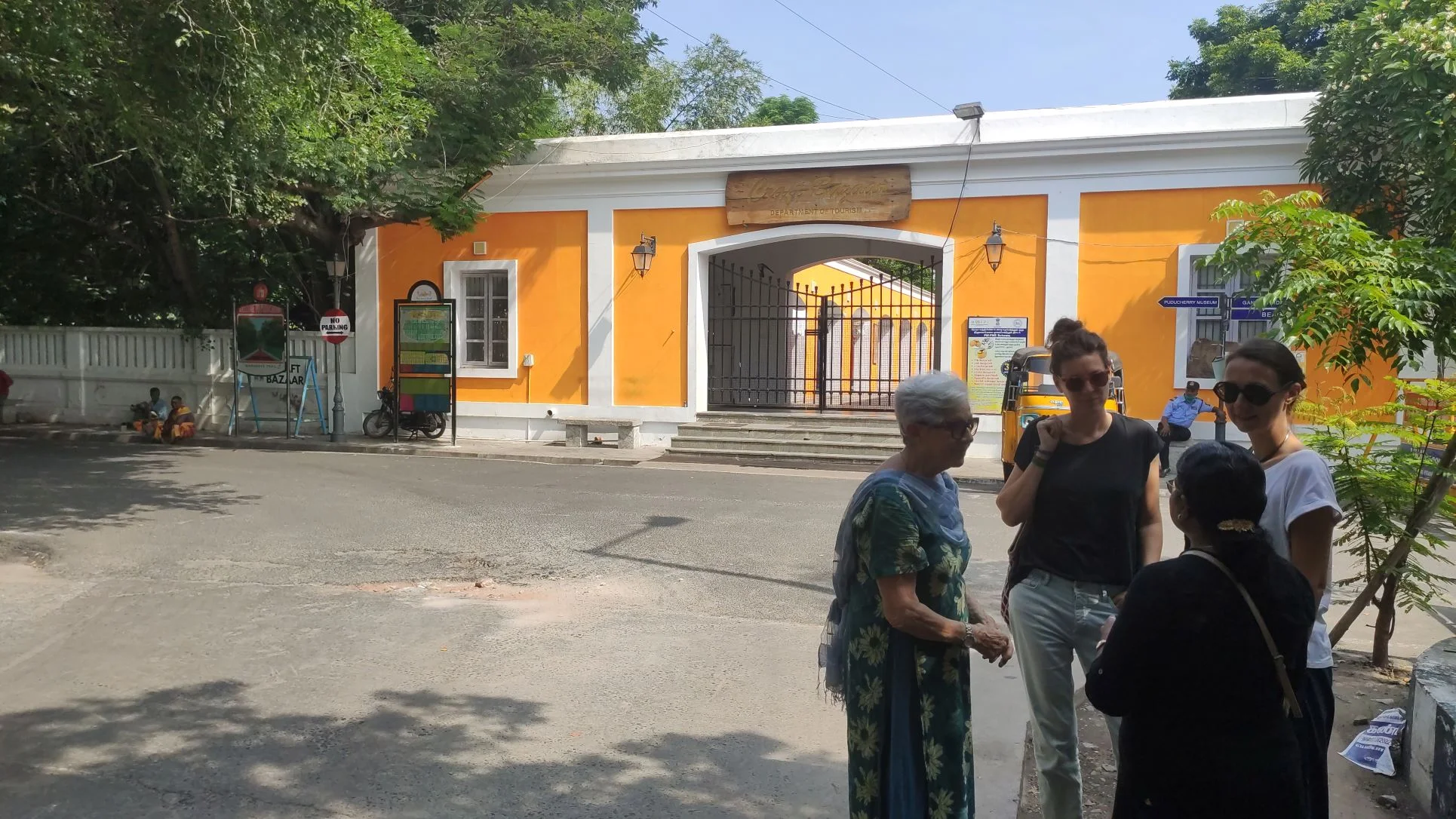 profiter du calme des rues de Pondichéry