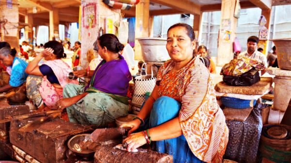 visite du marché de Pondichéry avec Sita cultural center
